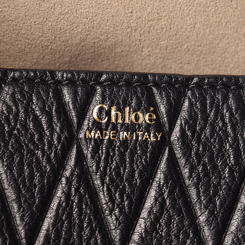 {CHLOE} Calfskin Diamond Embossed Drew Crossbody - Picture 4 of 6